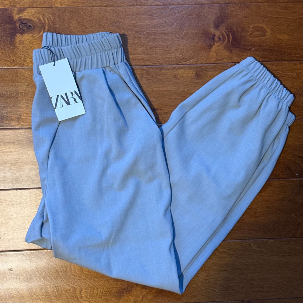 Zara Pleated Elastic Waist Jogger Pants - Picture 5 of 5